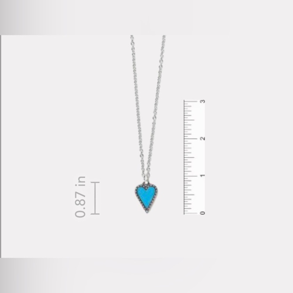 Brighton - BNWT/ tissue/ box -Dazzling Love- Silver/Enamel Purple Heart Necklace - Picture 5 of 9